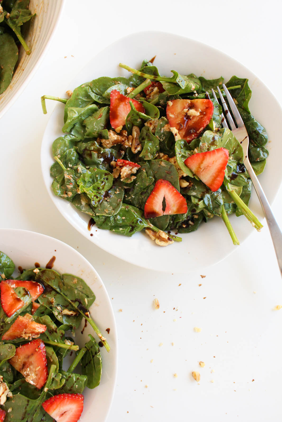 Strawberry & Spinach Salad with Goat Cheese & Balsamic Vinaigrette The Wheatless Kitchen