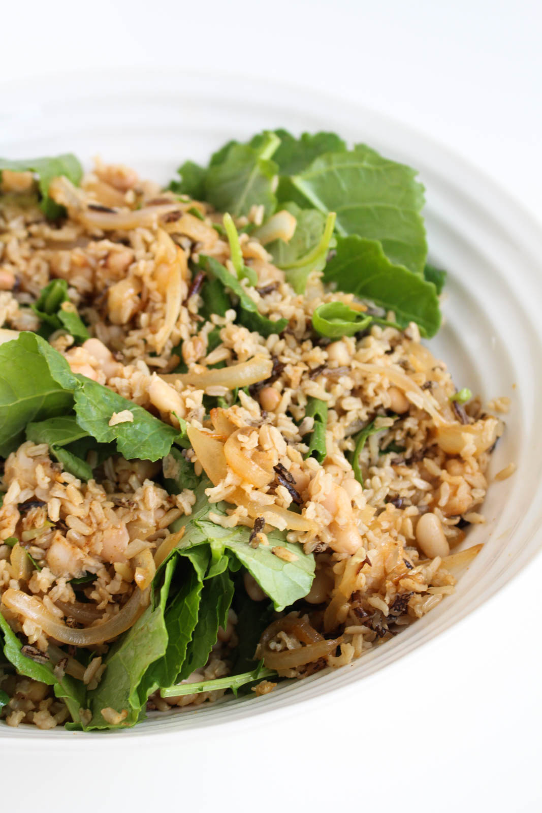 Warm Kale Salad with Wild Rice & White Beans The Wheatless Kitchen