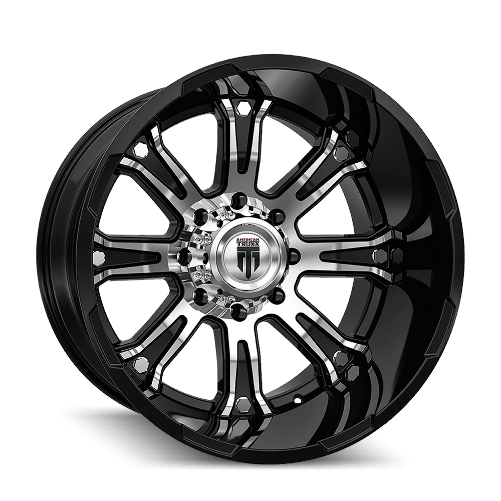 American+Truxx+Bomb+14x22+Black++Machined+Rim for sale online eBay