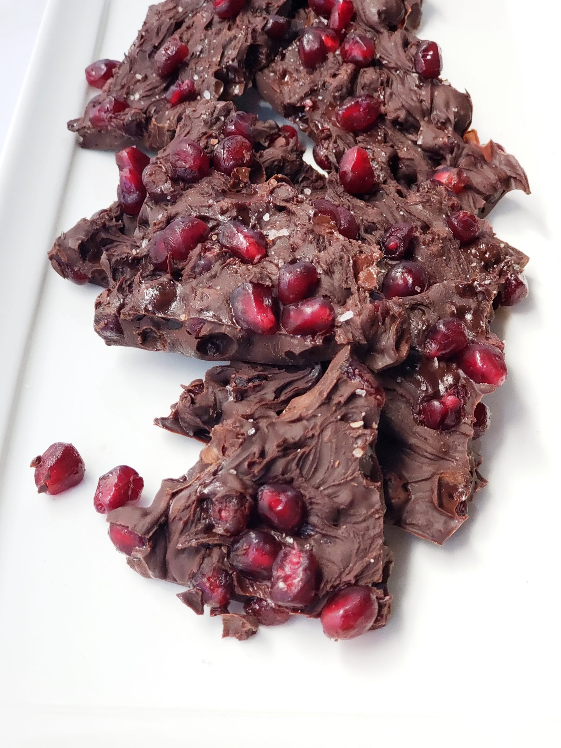 Chocolate Pomegranate Bark The Whole Crowe