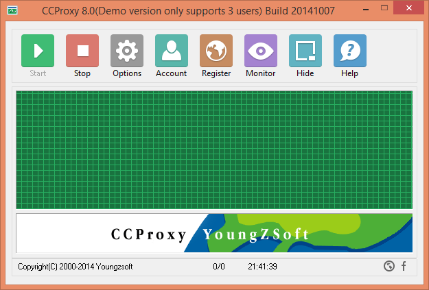 CCProxy Free Proxy Server software for Windows 10