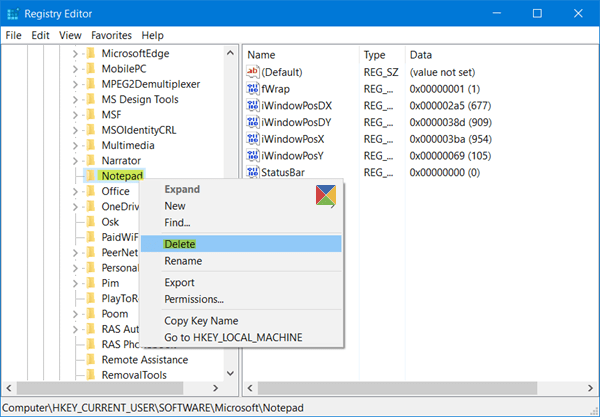 How to reset Notepad to default settings on Windows 11/10
