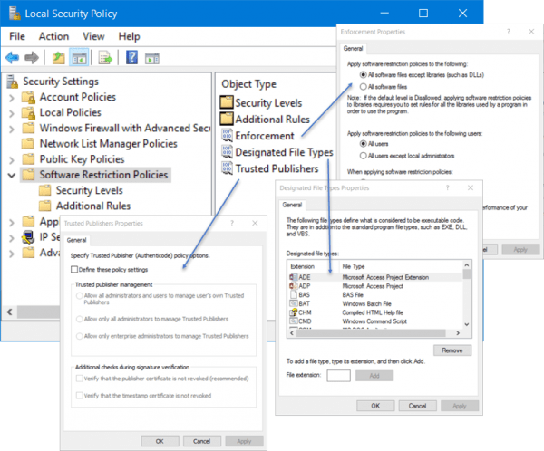 How to blacklist or whitelist a program in Windows 10