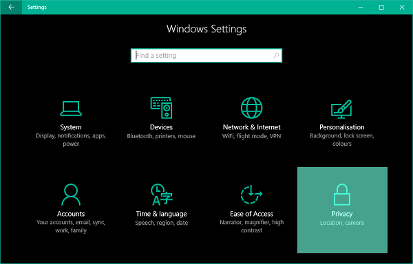 How to set Default Location of your PC in Windows 10