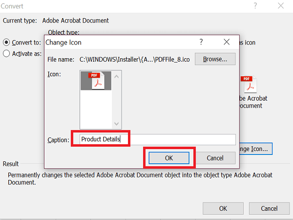 Inserting pdf into word as a linked object means whatever changes you will make to the attached pdf will reflect into the original linked pdf file. How To Insert Pdf File In Excel Sheet