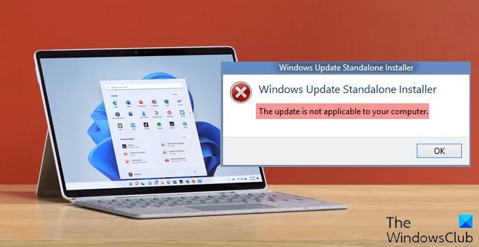 The update is not applicable to your computer [Fix]