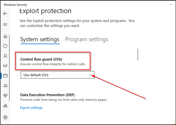 What is Control Flow Guard in Windows 10 How to turn it On or Off