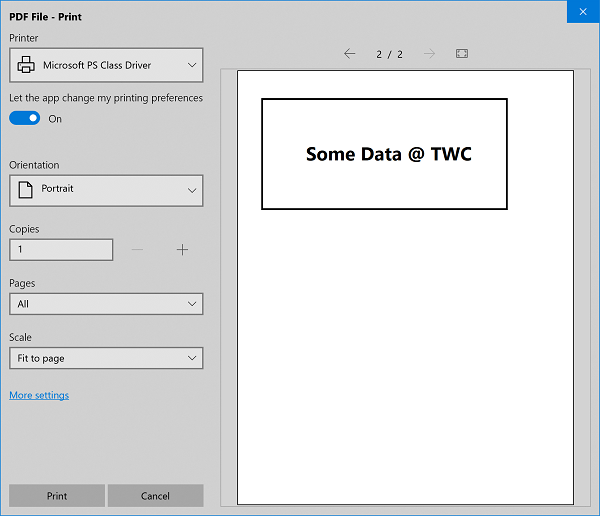 Windows 10 Cannot Print To Pdf Windows 10 Support