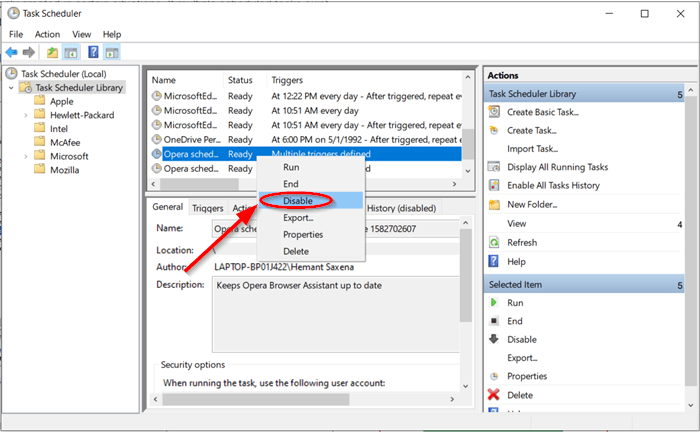 Opera Autoupdate folder keeps appearing; How to disable or stop it?