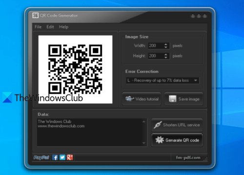 Best free QR Code generator software for Windows 10