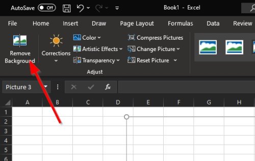 How to remove picture background in Excel