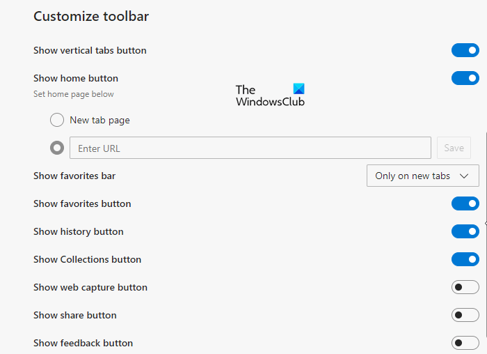 How to customize the Toolbar in Microsoft Edge