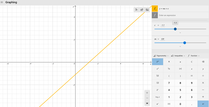 How to use the Graphing Calculator in Windows 10