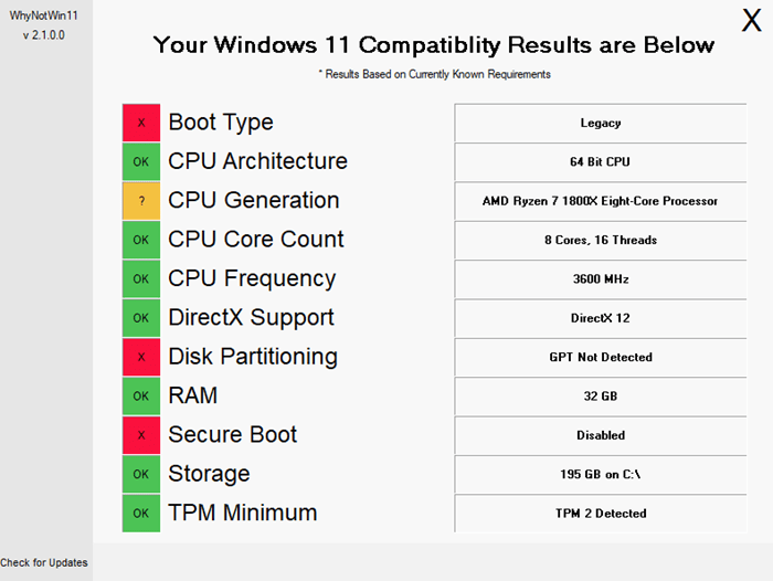 The printer is not compatible with Windows 11 and no drivers.