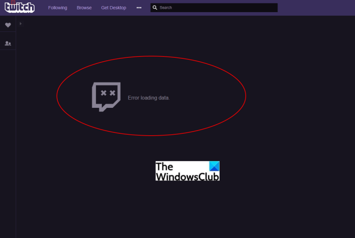 Twitch Error Loading Data [Fixed]