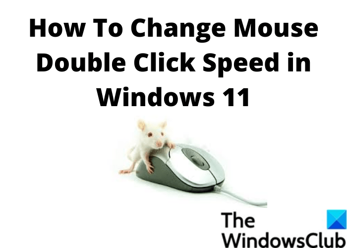 How to change Mouse Double Click Speed in Windows 11/10 TrendRadars