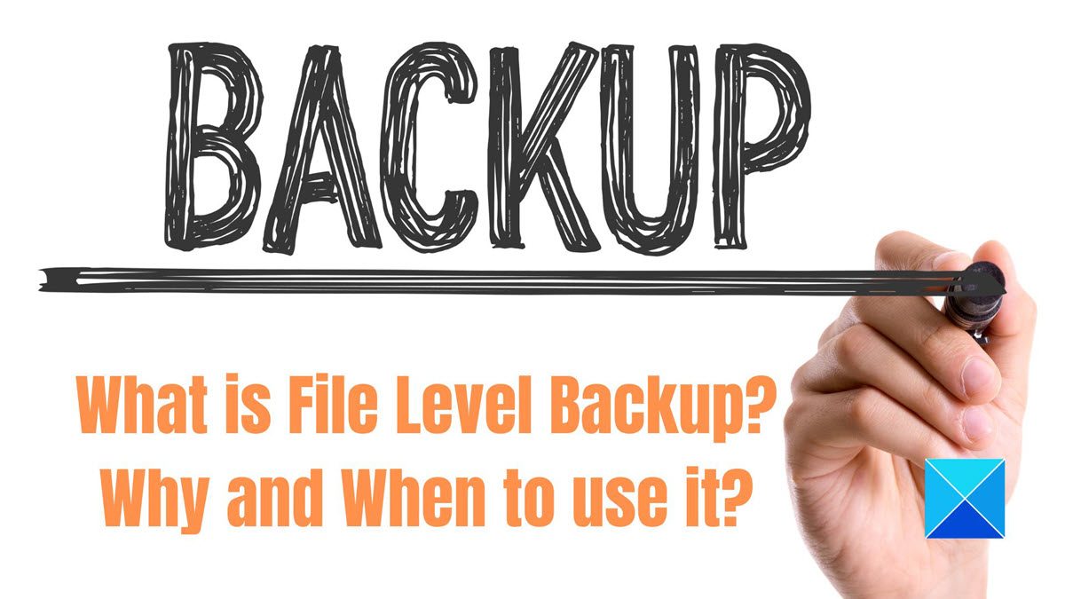 What is File Level Backup? Why and When to use it? TrendRadars