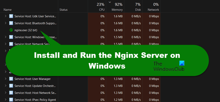 How to Install and Run the Nginx Server on Windows