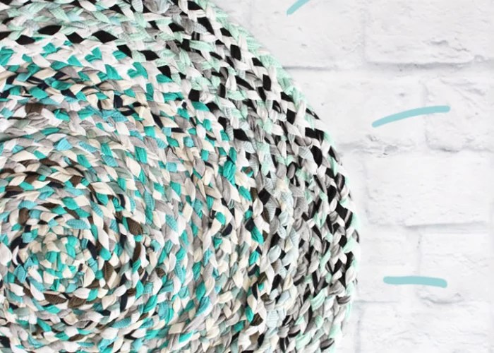 The EASIEST NoSew Braided TShirt Rag Rug Tutorial Wonder Forest