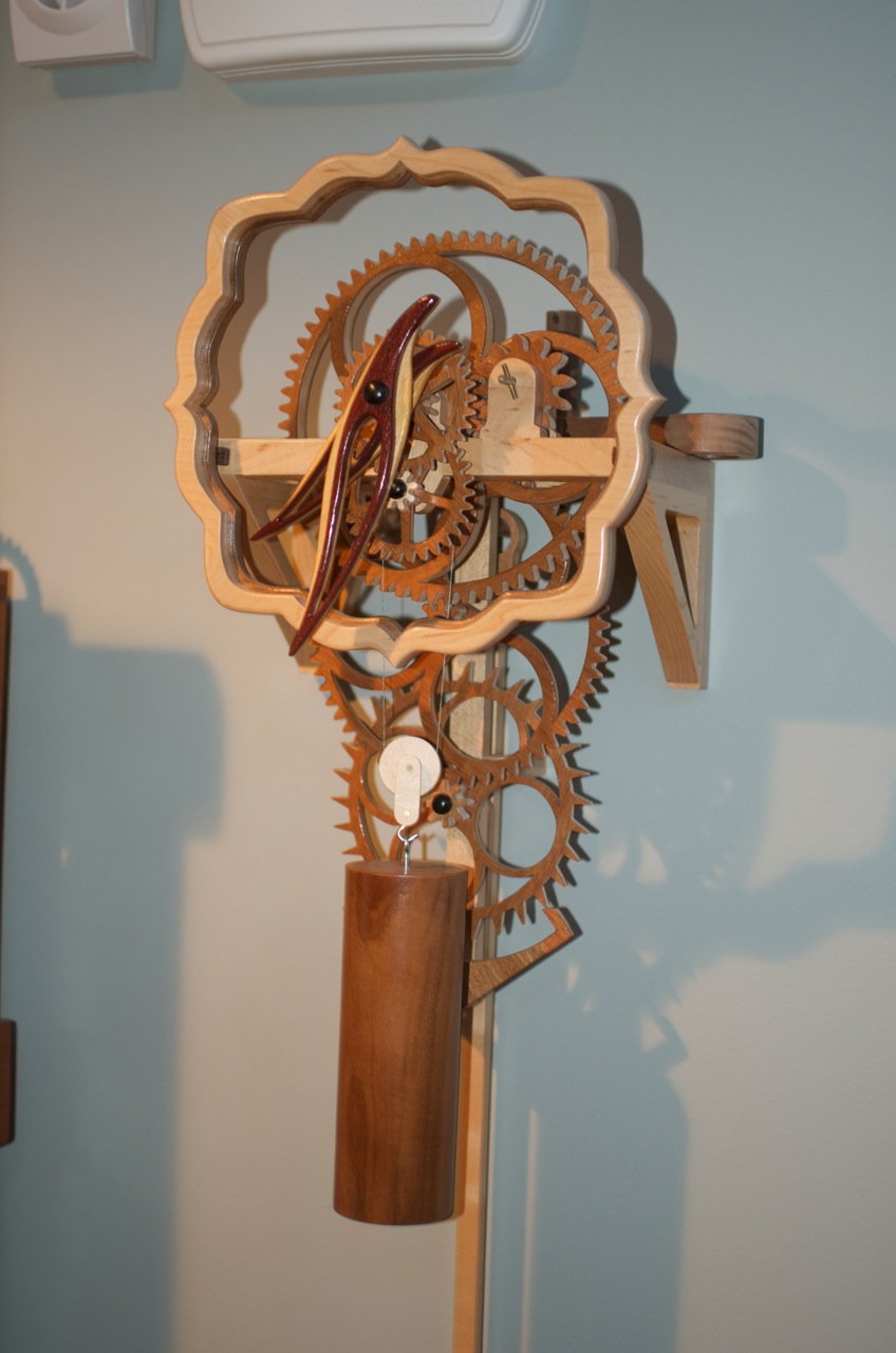 212 Wooden Gear Clock The Wood Whisperer