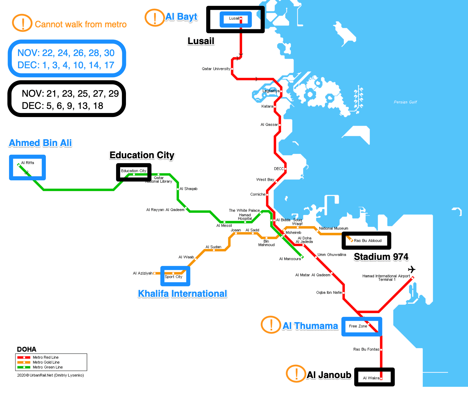 How to use Qatar's Metro System to get to Stadiums The World Cup Guide