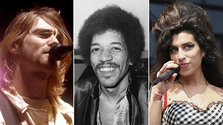 27 Club Stars Who Died at Age 27, From Jimi Hendrix to Amy Winehouse