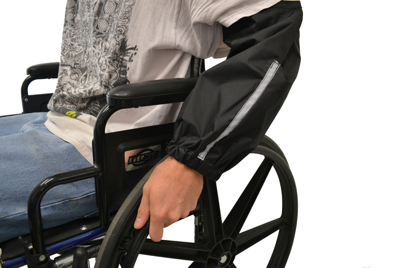 Sleeve Guards for Wheelchair Users protect arms and sleeves