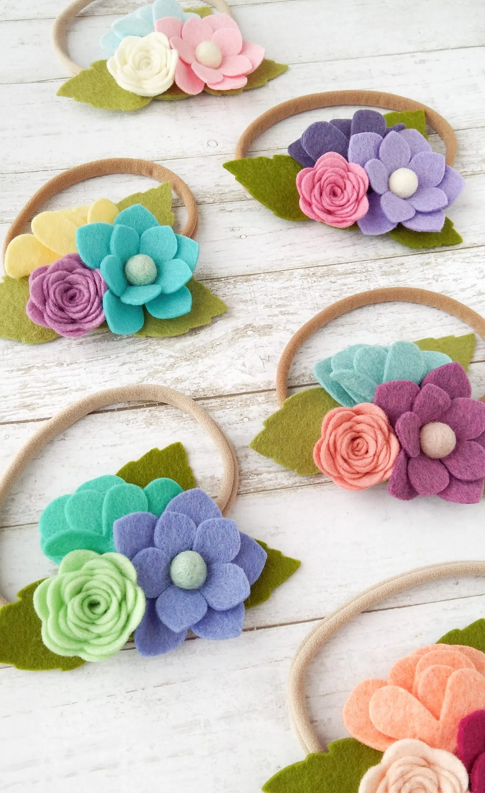 Easy DIY Felt Flower Headband with Free Pattern The Yellow Birdhouse