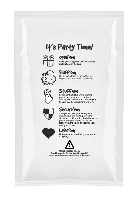 Bag of Stuffing for 16 inch Animal The Zoo Factory