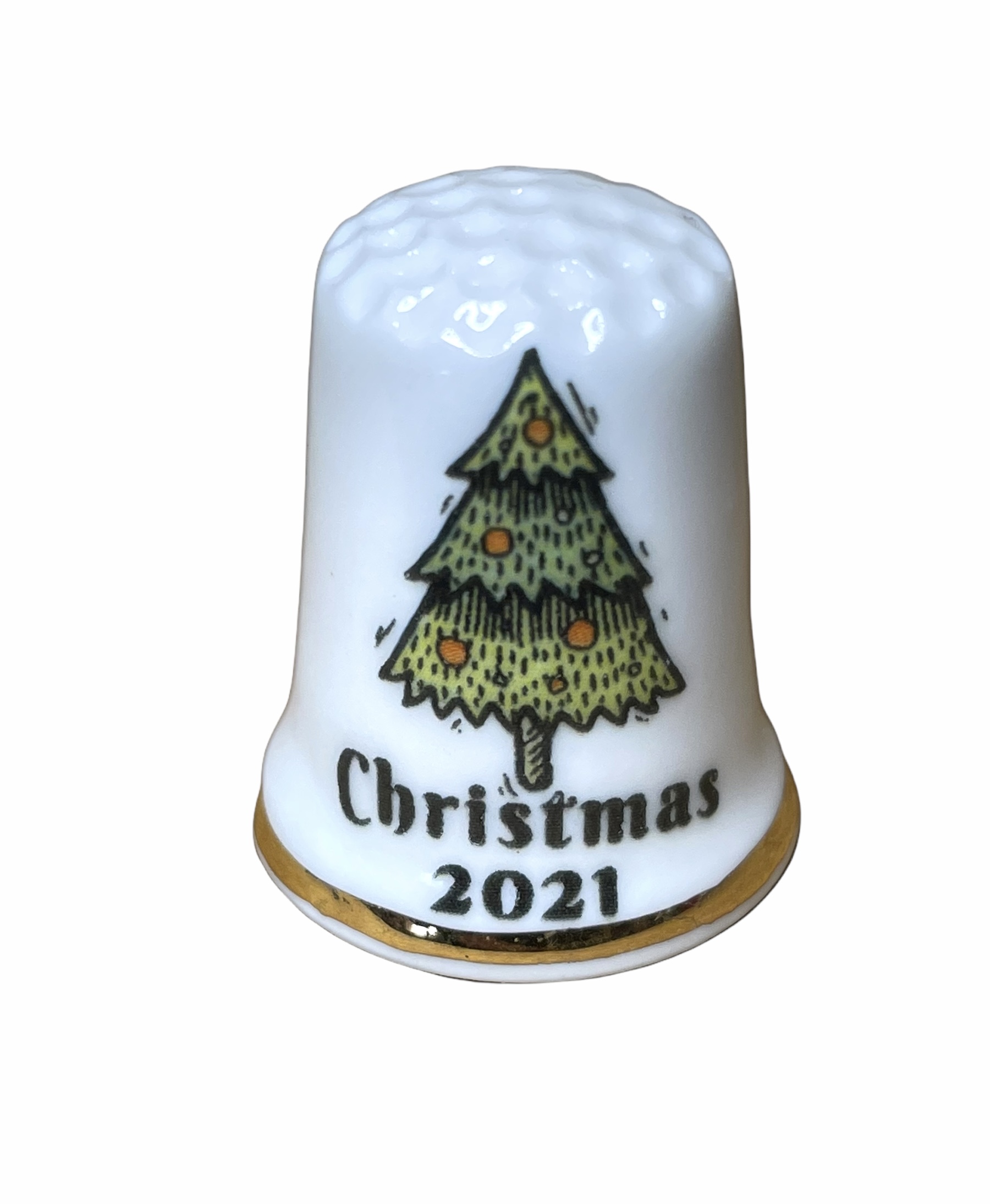 Personalised Christmas Tree Thimble 2021 The Thimble Guild