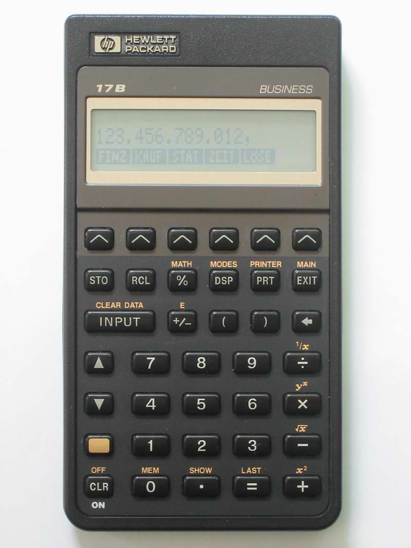 HP17B/17BII/17B+