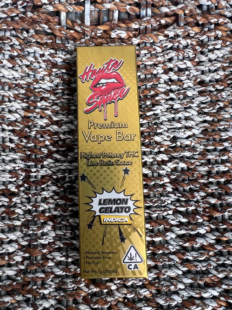 Haute Sauce Disposable Lemon Gelato 1 Gram Indica Thin Air