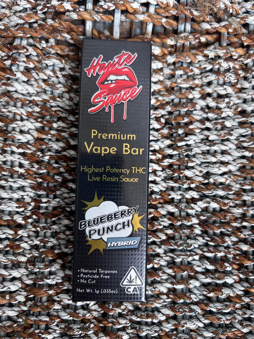 Haute Sauce Disposable Blueberry Punch 1 Gram Hybrid Thin Air