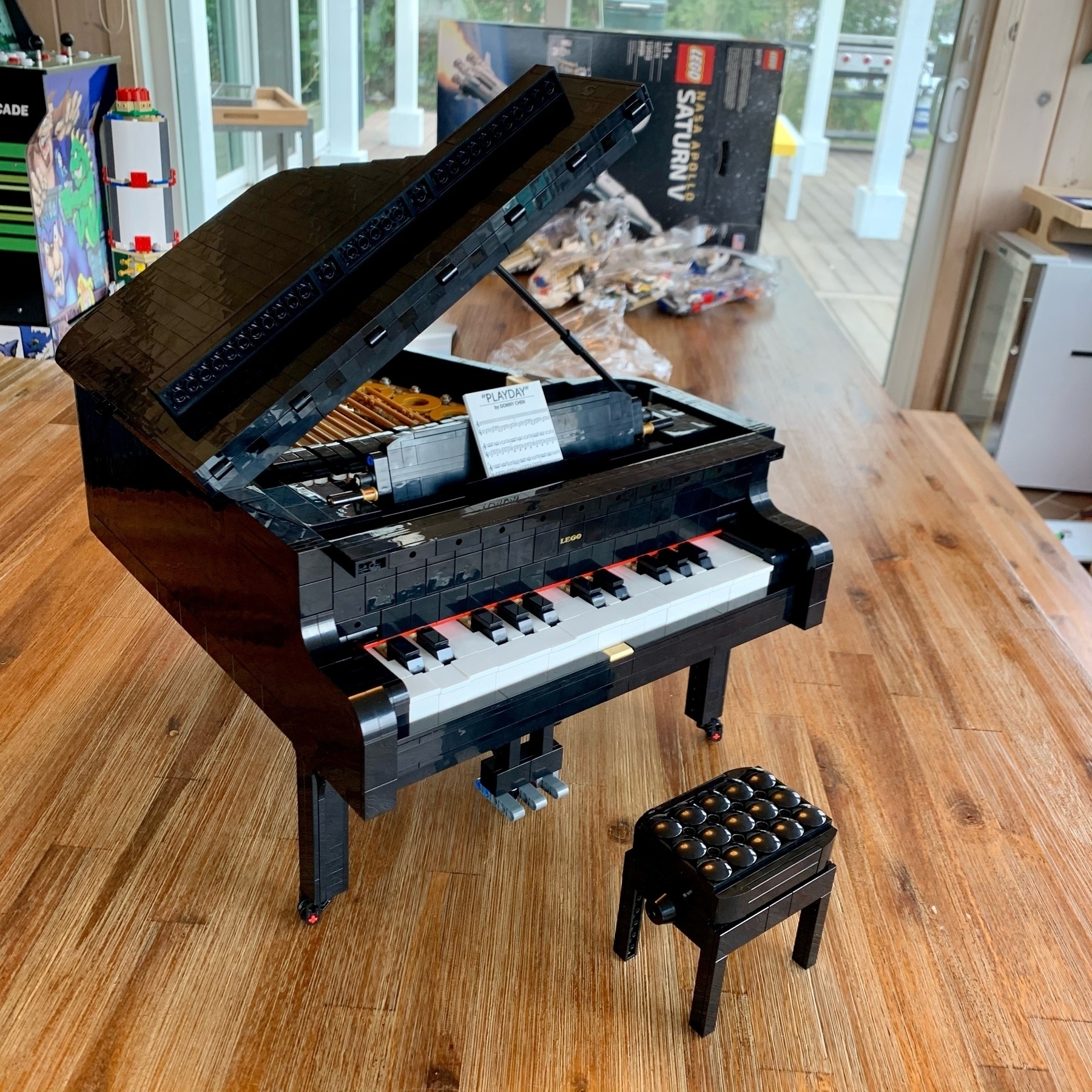 Mazie finished her LEGO Grand Piano … Jamie Thingelstad