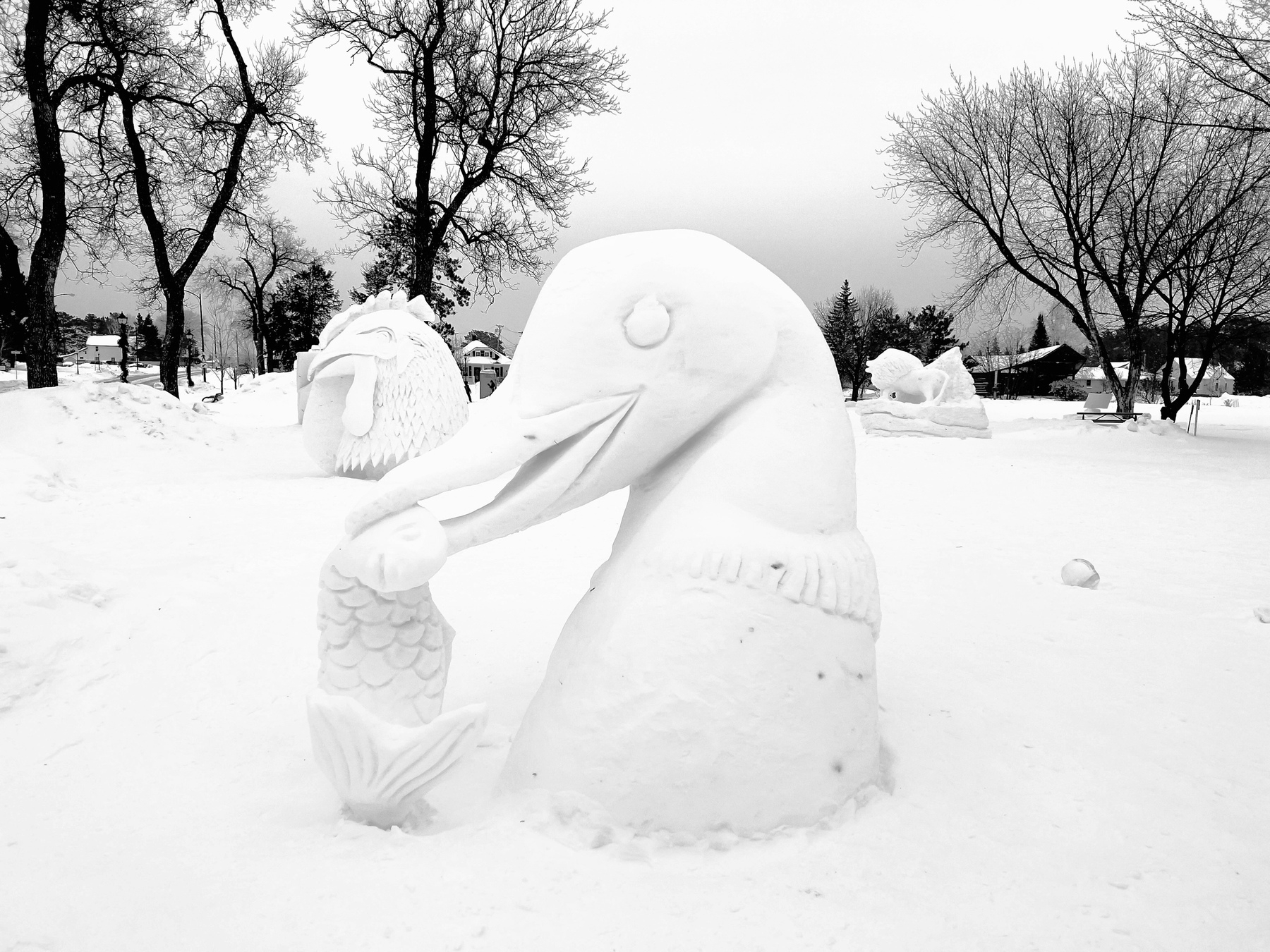 Snow sculptures in Whiteside Park in … Jamie Thingelstad
