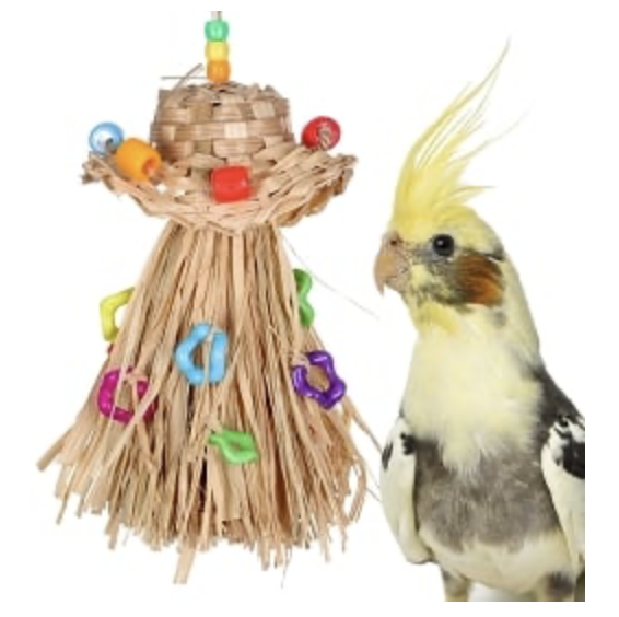 Straw Hat Preener Toys For Small Birds Bird Toys Canada & USA