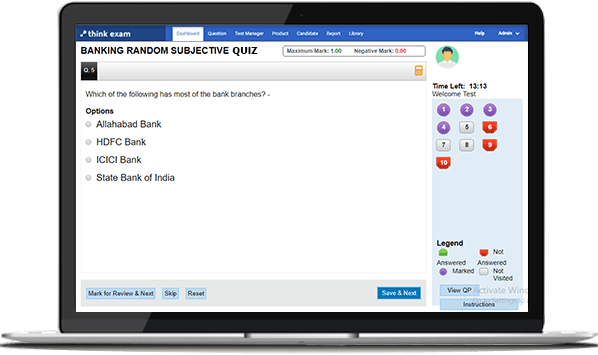 Online Quiz Maker | Create Free Online Quizzes & Tests – Think Exam