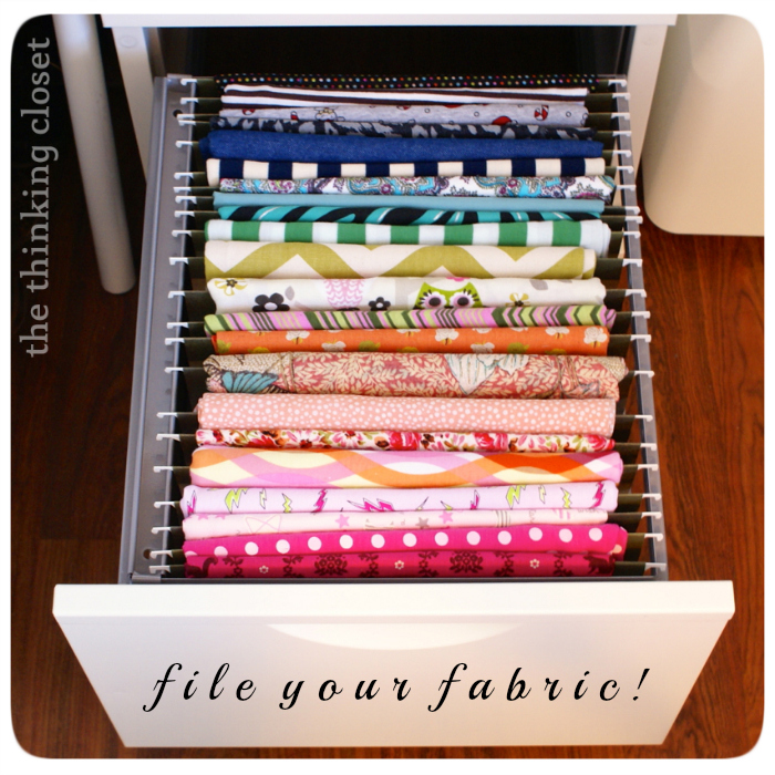 Filing Fabric & A Fabric Organization RoundUp the thinking closet