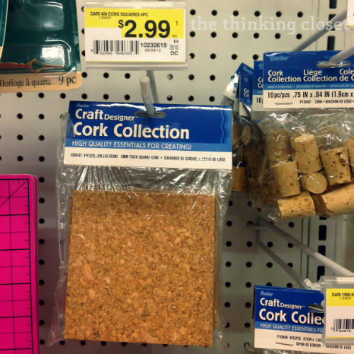 Painted Cork Coasters with myfavoritebloggers the thinking closet