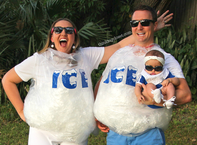 "Ice Ice Baby" Punny Halloween Costume for a Family DIY Tutorial — the