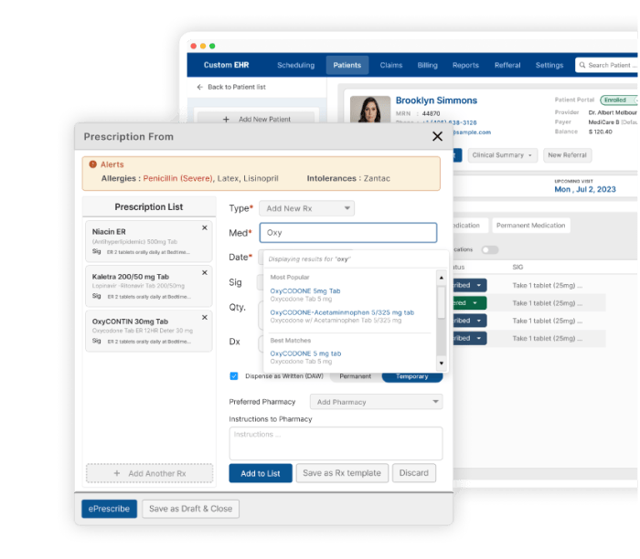 Primary care ehr