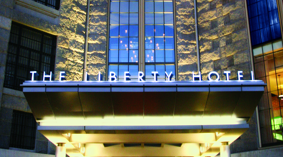 Bostons Liberty Hotel Chooses ThinkLite to Relight Entire Back of the