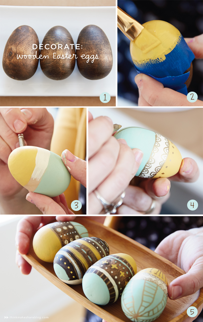 DIY, handpainted Easter egg ideas from Hallmark artists Think.Make
