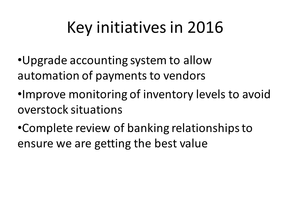 Formatting bullet points; Issue 355 January 19, 2016 Think Outside