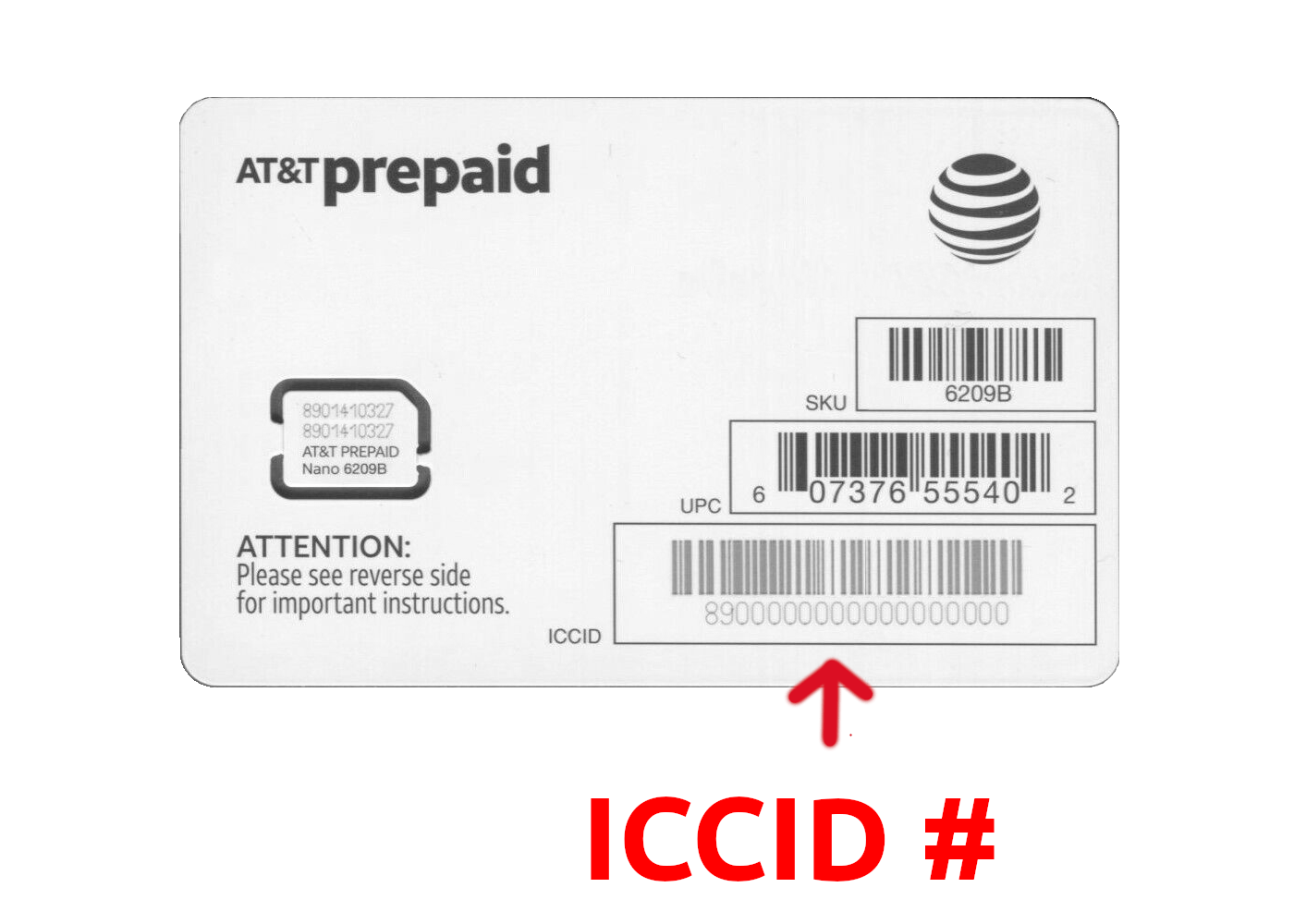 Directions on activating an AT&T SIM card & connecting to the