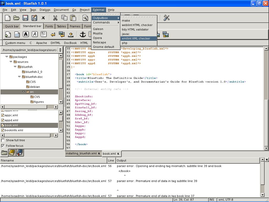 Bluefish Editor