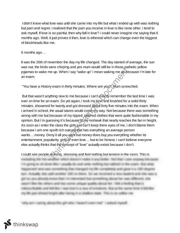 Hsc Creative Writing Examples Belonging Belonging Creative Writing