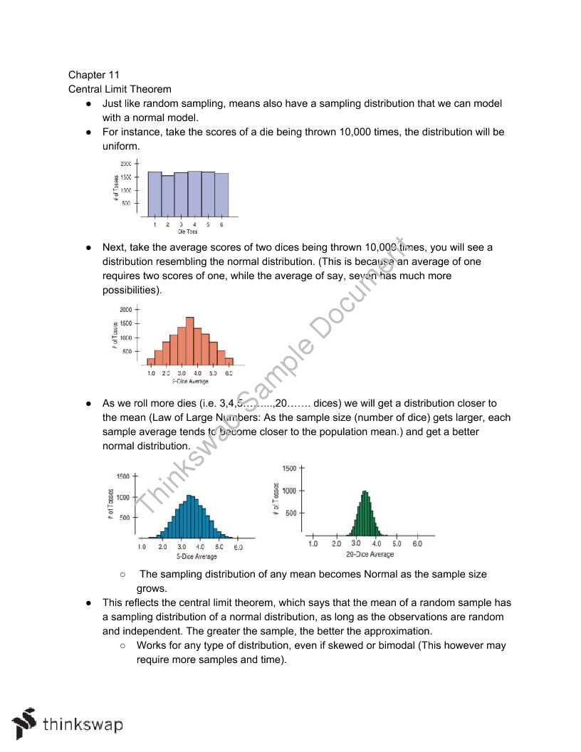 ECON1203 Business and Economic Statistics Complete Study