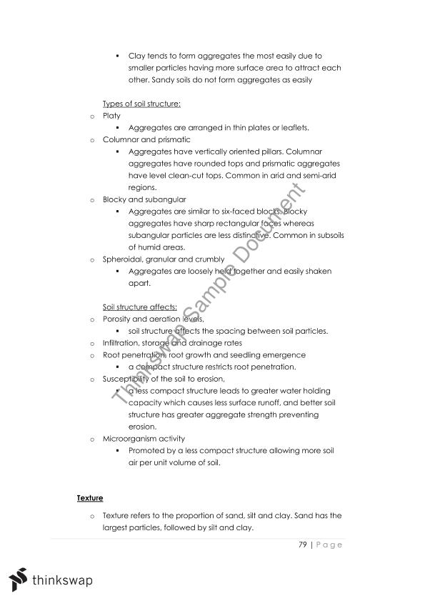 Complete HSC Agriculture Notes Agriculture Year 12 HSC Thinkswap