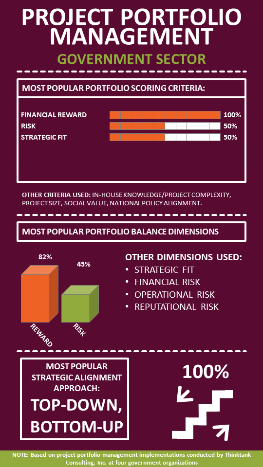 Infographic Government Sector Project Portfolio Management Summary Thinktank Consulting